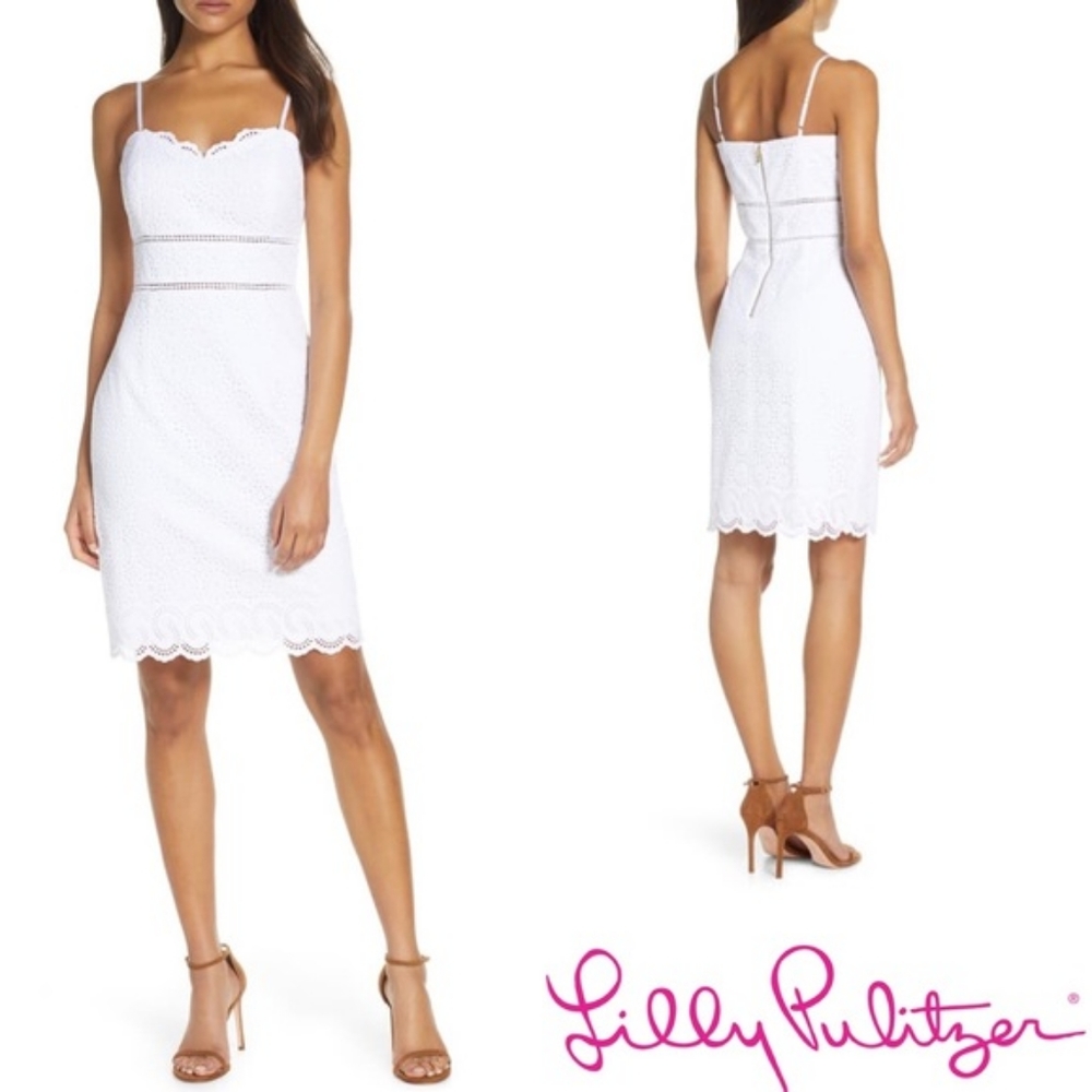 NWT Lilly Pulitzer Jaida White Eyelet Dress SZ 2